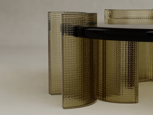 GALERIE NAINOA LIRA COFFEE TABLE 02 W43.25" x D42.25" x H15.75"