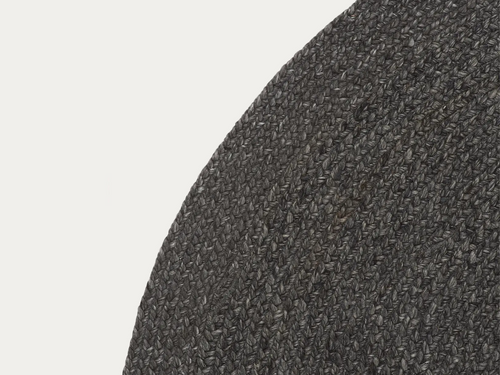 ARMADILLO BRAID WEAVE RUG CHARCOAL Ø6'