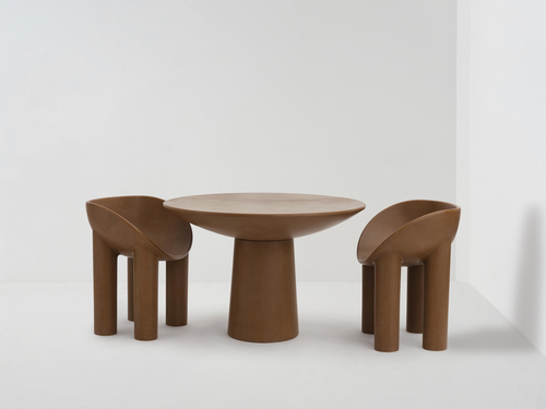 FAYE TOOGOOD STUDIO ROLY POLY DINING CHAIR H29.5” x W26.8” x D19.7” x SH17.7"