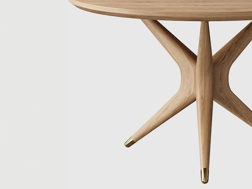 LUTECA ROSA DINING TABLE / ROUND Ø48" x H29"