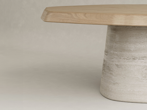 GALERIE NAINOA AURA DINING TABLE 04 W70.5" x D69.75" x H29.75"