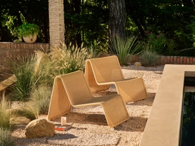 GUBI P3 LOUNGE CHAIR / OUTDOOR L41.3" x W24.8" x H15.6" x SH11.6"