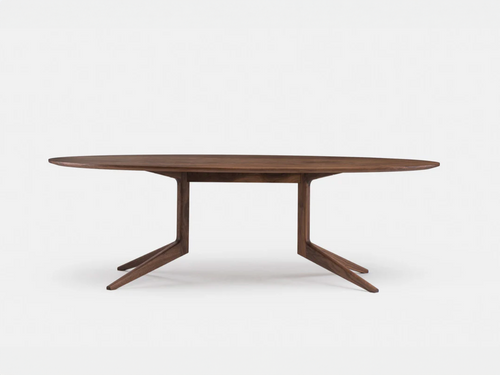 DE LA ESPADA MATTHEW HILTON LIGHT OVAL DINING TABLE / FIXED