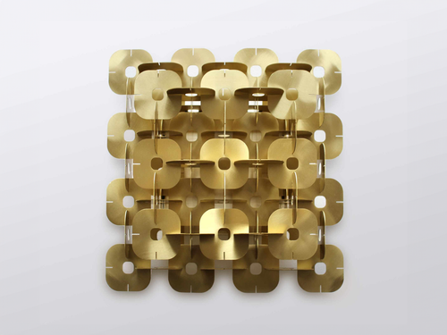 MARTIN HUXFORD ELEMENT SQUARED WALL SCONCE H13.25" x W13.25" x D6"