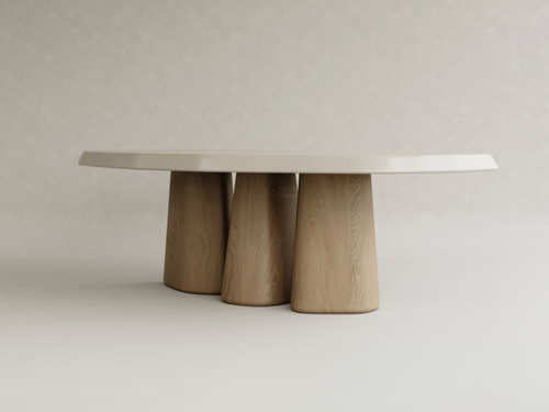 GALERIE NAINOA AURA DINING TABLE 01 W94.5" x D51.75" x H30"