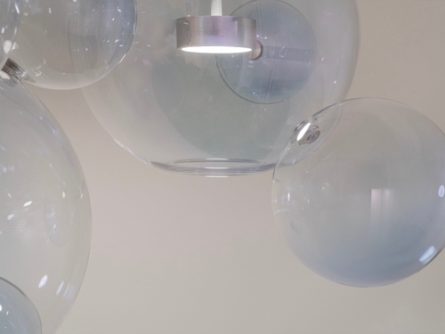 GIOPATO & COOMBES BOLLE CIRCULAR CHANDELIER 14 BUBBLES Ø25.5" x H47"