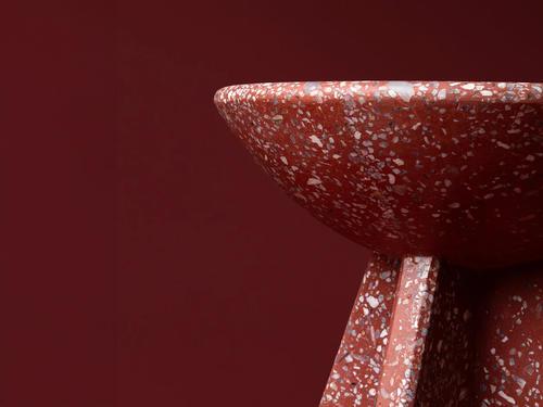 LUTECA TOLO SIDE TABLE / TERRAZZO Ø16" x H19"