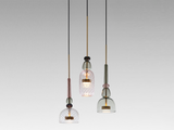 Load image into Gallery viewer, GIOPATO &amp; COOMBES FLAUTI CIRCULAR 3 PENDANT CHANDELIER / 31 ROSE Ø20&quot; x H41.5”
