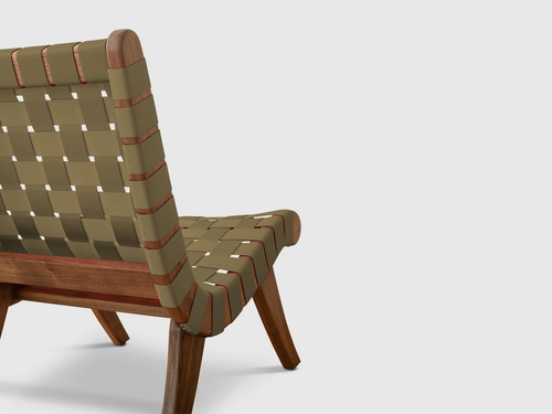 LUTECA SAN MIGUEL SIDE CHAIR / STRAPPING W21" x D25.5" x H31.5"