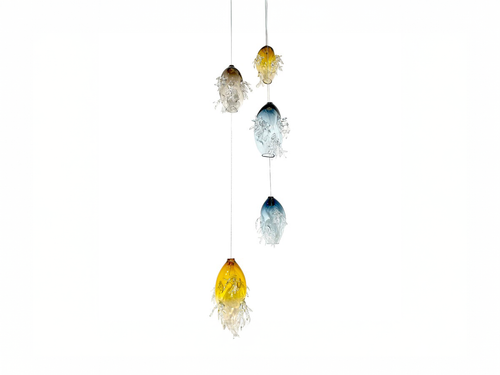 EMILIE LEMARDELEY DRYADE GLASS PENDANT / 5 Ø23.6" x H118"