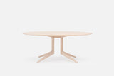 Load image into Gallery viewer, DE LA ESPADA MATTHEW HILTON LIGHT OVAL TABLE W74.8&quot; × D43.3&quot; × H29.1”
