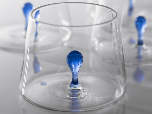 SIMONE CRESTANI DROP GLASS Ø3.54" X H2.95"