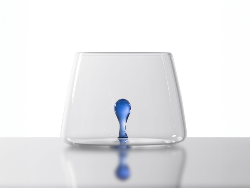 SIMONE CRESTANI DROP GLASS Ø3.54" X H2.95"