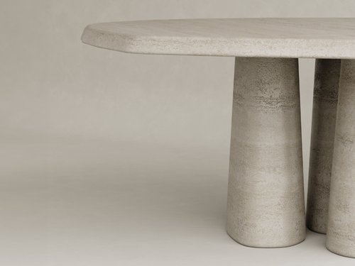 GALERIE NAINOA AURA DINING TABLE 03 W73.5" x D73.5" x H29.75"