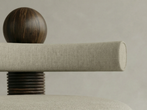 GALERIE NAINOA TORU STOOL 03 W17.75" x D21.25" x H28.5" x SH19.75"