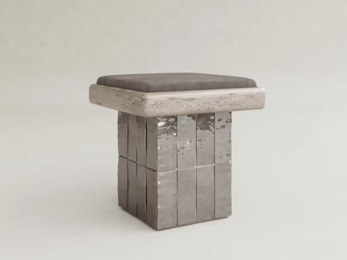 GALERIE NAINOA LUME STOOL 01 W17" x D17" x H17.5"