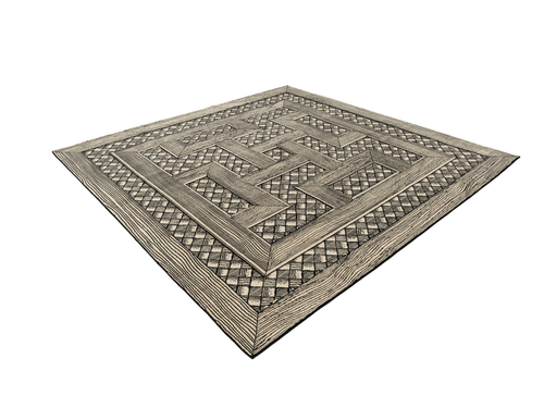 CC-TAPIS FORNASETTI MUSCIARABIA RUG / SQUARE 9'8" x 9'8"