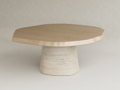 GALERIE NAINOA AURA DINING TABLE 04 W70.5" x D69.75" x H29.75"
