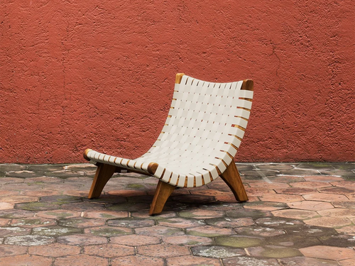 LUTECA SAN MIGUEL LOUNGE CHAIR / STRAPPING W30" x D30" x H32.5" x SH10"