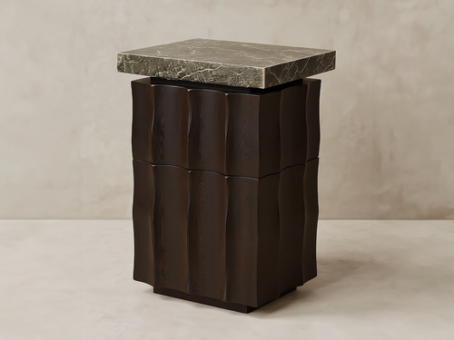 GALERIE NAINOA IKE BEDSIDE TABLE 01 W18" x D18" x H22"