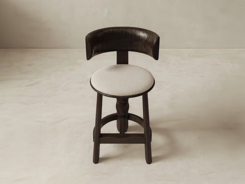 GALERIE NAINOA IKE BARSTOOL 02 W19" x D18" x H40.25" x SH30"