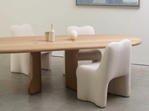 FAYE TOOGOOD STUDIO BONE DINING CHAIR W21.3" x D21.7" x H33.7"