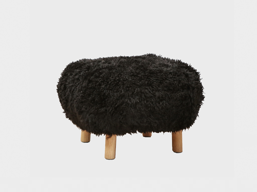 &TRADITION VIGGO BOESEN LITTLE PETRA POUF 50MM SHEEPSKIN H14.6" x D20.9" x L20.9"