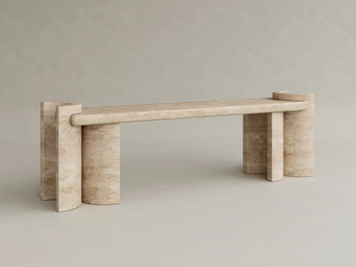 GALERIE NAINOA LIRA BENCH 01 W61.75" x D13.75" x H19.25" x SH17.75"
