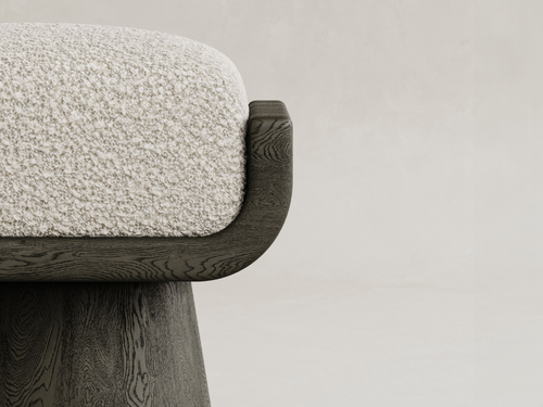 GALERIE NAINOA AURA STOOL 01 W22.5" x D18.75" x H17.75"