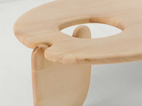 FAYE TOOGOOD PALETTE COFFEE TABLE / SYCAMORE H15.4" x W59.1" x D39.4"