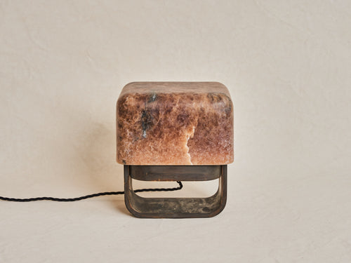 MICHAËL VERHEYDEN RUBIK TABLE LAMP / ALABASTER TABAC