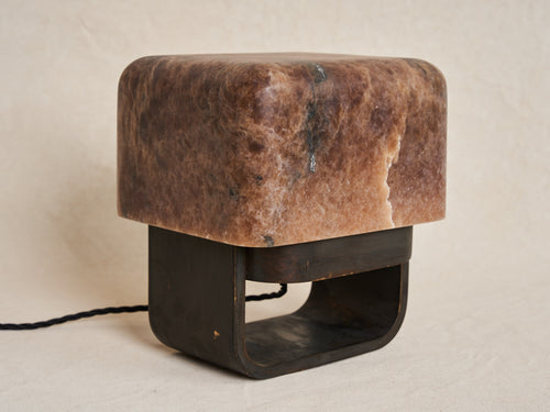 MICHAËL VERHEYDEN RUBIK TABLE LAMP / ALABASTER TABAC