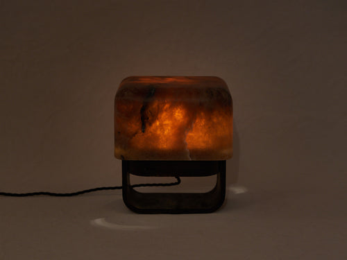 MICHAËL VERHEYDEN RUBIK TABLE LAMP / ALABASTER TABAC