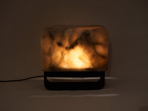 MICHAËL VERHEYDEN RUBIK TABLE LAMP / ALABASTER TABAC