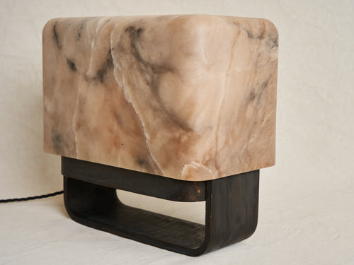 MICHAËL VERHEYDEN RUBIK TABLE LAMP / ALABASTER TABAC