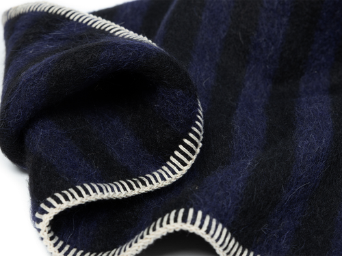BLACKSAW SERRA THROW / MIDNIGHT MELANGE & BLACK W59" x L79"