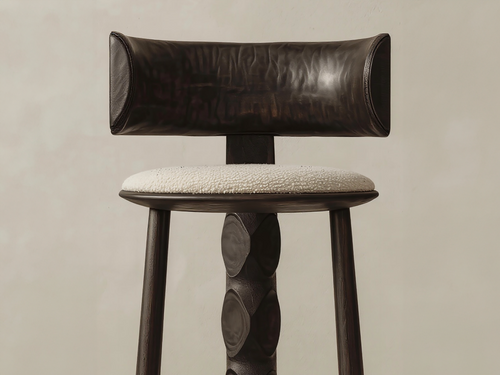 GALERIE NAINOA IKE BARSTOOL 02 W19" x D18" x H40.25" x SH30"