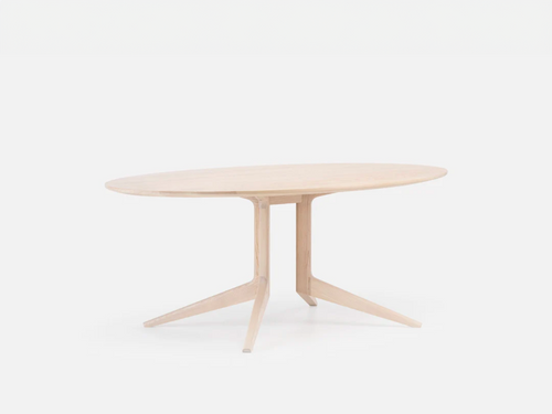 DE LA ESPADA MATTHEW HILTON LIGHT OVAL DINING TABLE / FIXED