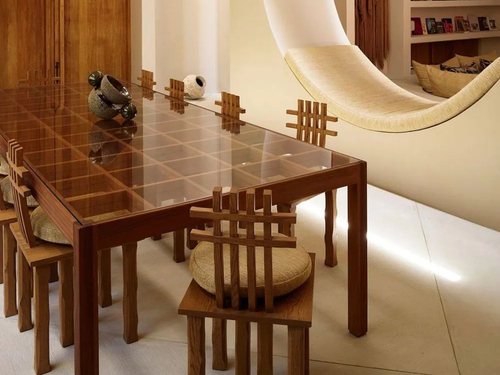 LUTECA DOMUS DINING TABLE W81.25" x D40.75" x H29"