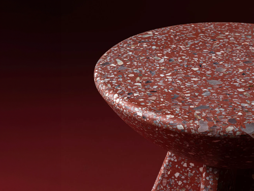 LUTECA TOLO SIDE TABLE / TERRAZZO Ø16" x H19"