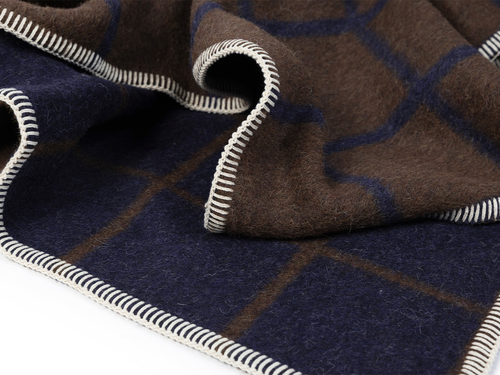 BLACKSAW UMI THROW / DIRT MELANGE & MIDNIGHT MELANGE W59" x L79"