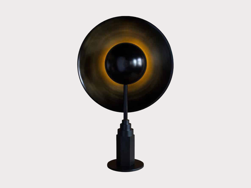 JAN GARNCAREK METROPOLIS TABLE LAMP / NOIR W20.5" x H32" x D10"