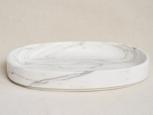 MICHAËL VERHEYDEN SERVE BOWL OVAL LARGE / CALACATTA W18" x D14" x H2.3"