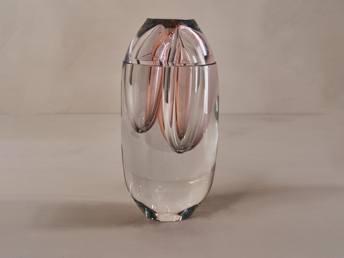 PHILIPP WEBER ON COLOURS GLASS VESSEL NO.26 Ø4.5" x H10.3" **