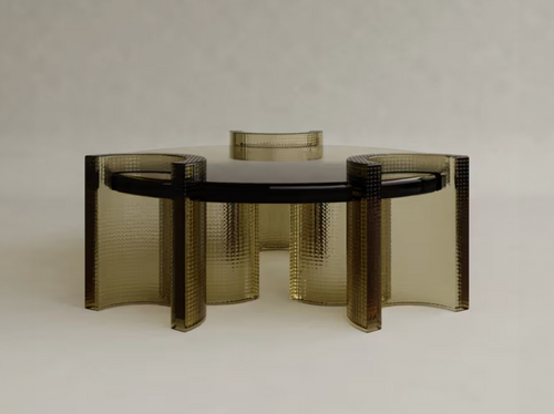 GALERIE NAINOA LIRA COFFEE TABLE 03 W43.25" x D42.25" x H15.75"