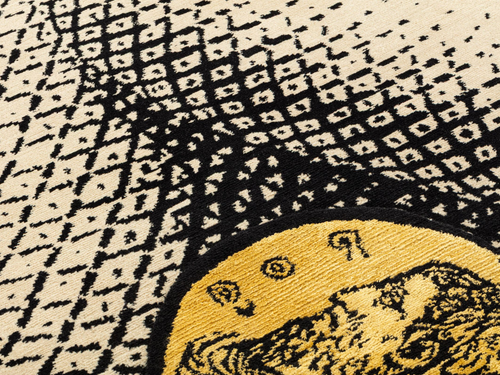 CC-TAPIS FORNASETTI MANO CON MONETA RUG 4'3" x 11'2"