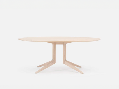 DE LA ESPADA MATTHEW HILTON LIGHT OVAL DINING TABLE / FIXED