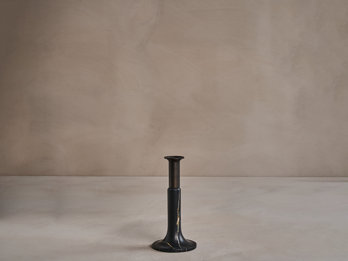 WHEN OBJECTS WORK *DISCONTINUED VALÉRIE CHOMARAT BRONZE / MARBLE CANDLE HOLDER