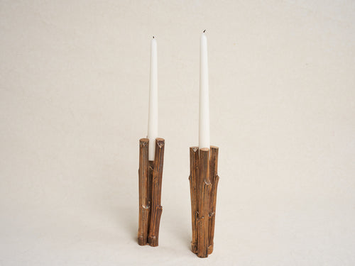 CLOTILDE ANCARANI 3 LIMBS CANDLESTICK H9" x Ø2"