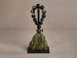 Load image into Gallery viewer, STUDIO JULIA ATLAS H014 BLACK COW HORN BEADS 13&quot;L
